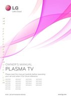 LG 42PT350 TV Operating Manual