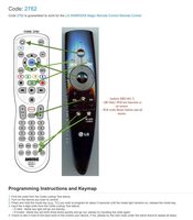 LG ANMR3005 TV Remote Control
