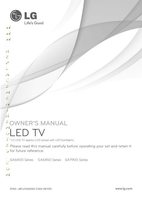 LG 42GA6400 47GA6400 47GA6450 TV Operating Manual