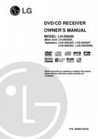 LG LHD6530 Home Theater System Operating Manual