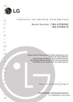 LG RU27FB31COM TV Operating Manuals LG RU27FB31COM TV Operating Manuals