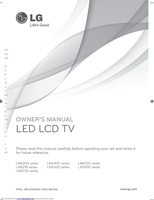 LG 55LM7600UA TV Operating Manual