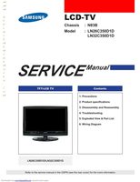 Samsung LN32C350D1D TV Operating Manual
