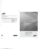 Samsung LN40B530P7NXZA TV Operating Manual