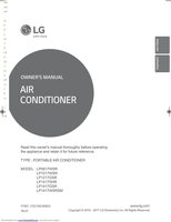 LG LP0817WSR Air Conditioner Unit Operating Manual