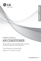 LG LP1311BXR Air Conditioner Unit Operating Manual