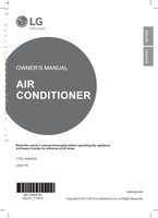 LG LW6017R Air Conditioner Unit Operating Manual