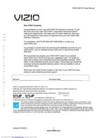 Vizio M261VP TV Operating Manual