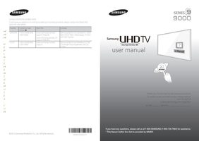 Samsung UN65HU9000FXZA TV Operating Manual