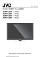 JVC JLC37BC3000 TV Operating Manual