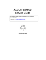 Acer AT1921 (61 pages) TV Service Manual