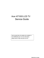 Acer AT1935 (38 pages) TV Service Manual