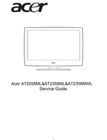Acer AT2058ML AT2358ML AT2358MWL (79 pages) TV Service Manual