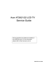 Acer AT2621 (35 pages) TV Service Manual