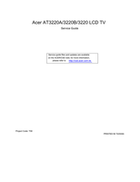 Acer AT3220A 3220B (78 pages) TV Service Manual
