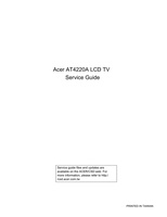 Acer AT4220A (78 pages) TV Service Manual