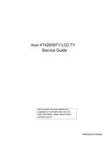 Acer AT4250DTV (90 pages) TV Service Manuals Acer AT4250DTV (90 pages) TV Service Manuals