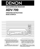 Denon ADV-700 RC-902 (168 pages) Audio/Video Receiver Operating Manuals Denon ADV-700 RC-902 (168 pages) Audio/Video Receiver Operating Manuals