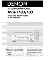 Denon AVR-1403 (94 pages) Audio/Video Receiver Operating Manual