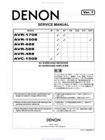 Denon AVR-1708 AVR-1508 AVR-688 AVR-588 AVR-488 AVC-1508 X0349 (326 pages) Audio/Video Receiver Service Manual