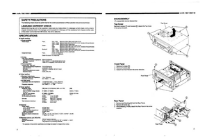 Denon AVR-180 (39 pages) Audio/Video Receiver Service Manual
