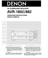 Denon AVR-1802 RC-897 (96 pages) Audio/Video Receiver Operating Manual