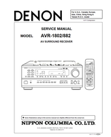 Denon AVR-1802 4-CHOME 107-8011 X0117 (94 pages) Audio/Video Receiver Service Manual