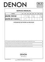 Denon AVR-1912 AVR-2112CI S0436-0V06DM DG1202 (196 pages) Audio/Video Receiver Service Manual