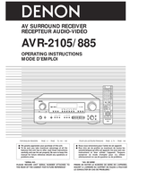 Denon AVR-2105 (82 pages) Audio/Video Receiver Operating Manual