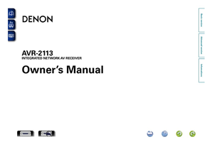 Denon AVR-2113 (156 pages) Audio/Video Receiver Operating Manual