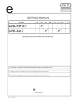 Denon AVR-3312CI AVR-3312 S0377-1V06DM DG1110 (181 pages) Audio/Video Receiver Service Manual