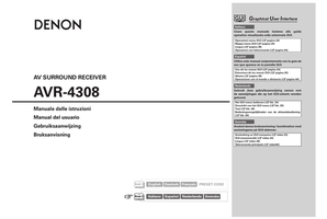 Denon AVR-4308 (116 pages) Audio/Video Receiver Operating Manual