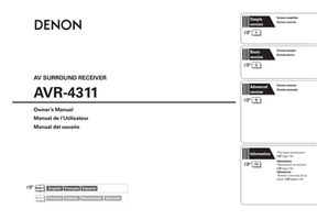 Denon AVR-4311 (142 pages) Audio/Video Receiver Operating Manual