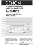 Denon AVR-485S (71 pages) Audio/Video Receiver Operating Manual