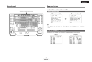 Denon AVR-5805 (19 pages) Audio/Video Receiver Operating Manual