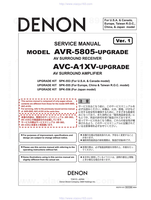 Denon SPK-553 SPK-555 SPK-556 AVR-5805 AVC-A1XV X0278 (58 pages) Audio/Video Receiver Service Manuals Denon SPK-553 SPK-555 SPK-556 AVR-5805 AVC-A1XV X0278 (58 pages) Audio/Video Receiver Service Manuals