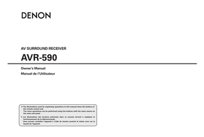 Denon AVR-590 (74 pages) Audio/Video Receiver Operating Manual