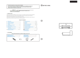 Denon AVR-1604 PAGE003 PAGE0037 (112 pages) Audio/Video Receiver Operating Manual