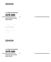 Denon AVR-686 (62 pages) Audio/Video Receiver Operating Manual