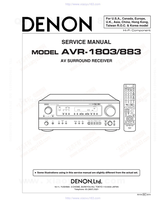 Denon AVR-1803 3-CHOME 113-0034 X0154 (70 pages) Audio/Video Receiver Service Manuals Denon AVR-1803 3-CHOME 113-0034 X0154 (70 pages) Audio/Video Receiver Service Manuals