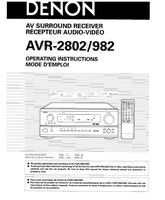 Denon AVR-2802 PAGE127 (128 pages) Audio/Video Receiver Operating Manuals Denon AVR-2802 PAGE127 (128 pages) Audio/Video Receiver Operating Manuals