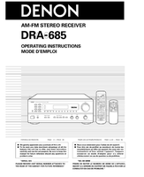 Denon DRA-685 (56 pages) Audio/Video Receiver Operating Manual