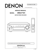 Denon DRA-F101 3-CHOME 113-0034 X0151 (38 pages) Audio/Video Receiver Service Manual