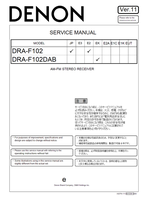 Denon DRA-F102 DRA-F102DAB (40 pages) Audio/Video Receiver Service Manual