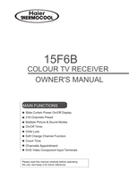 Haier 15F6B (32 pages) TV Operating Manual