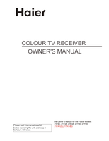 Haier 21F9K 21T3A 21F3A 21T9D 21F9D 21TA1-BG (29 pages) TV Operating Manual