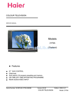 Haier 21F8A (34 pages) TV Service Manual