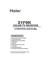Haier 21F98-CD (29 pages) TV Operating Manual