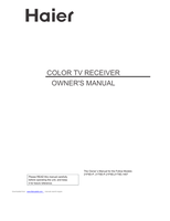 Haier 21F9D-P 21T9D-P 21F9D 21T9D 1407 (36 pages) Operating Manual