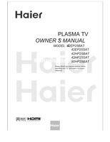 Haier 42EP25BAT 42EP25SAT 42HP25BAT 42HP25SAT 50HP25BAT (51 pages) TV Operating Manual